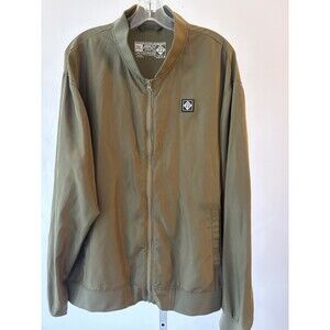 M22 Bomber Jacket Midwest Satin Olive Green Men XXL
